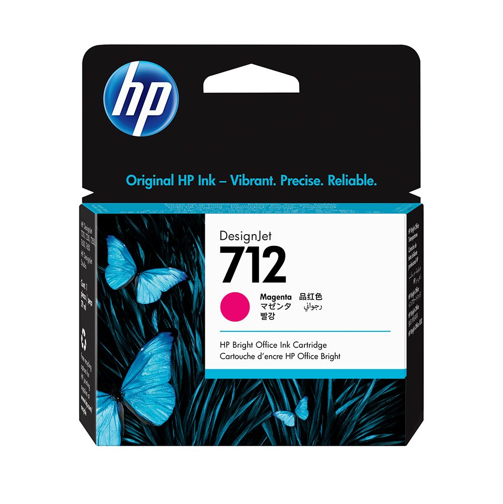 HP Designjet Cartridge #712  Magenta   3ED68A