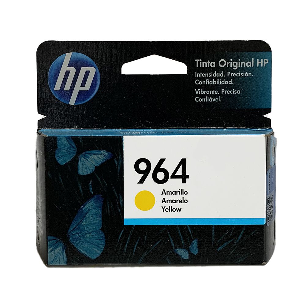 HP Inkjet Cartridge #964   Yellow 3JA52AL