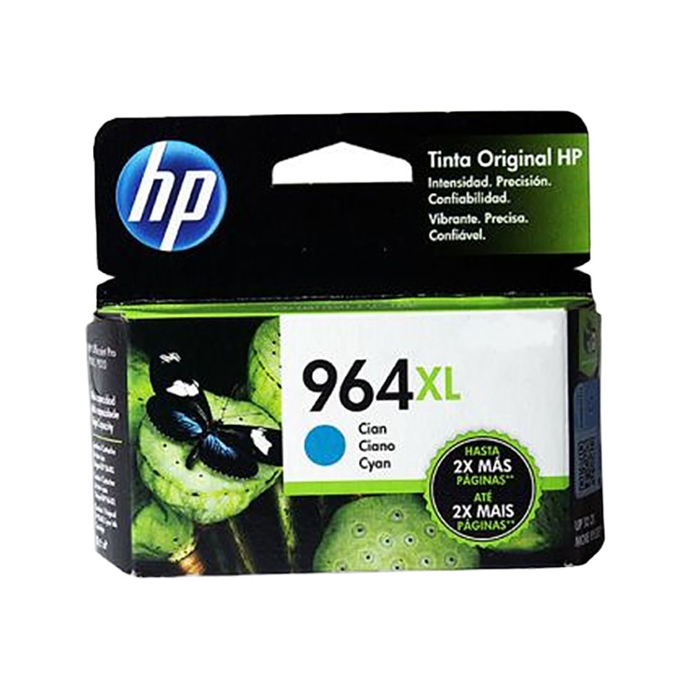 HP Inkjet Cartridge #964XL   CYAN 3JA54AL