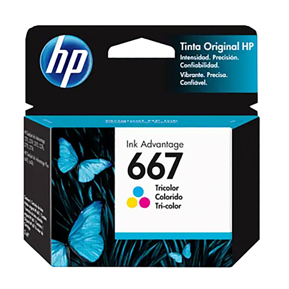 HP Inkjet Cartridge  #667  Colour          3YM78AL