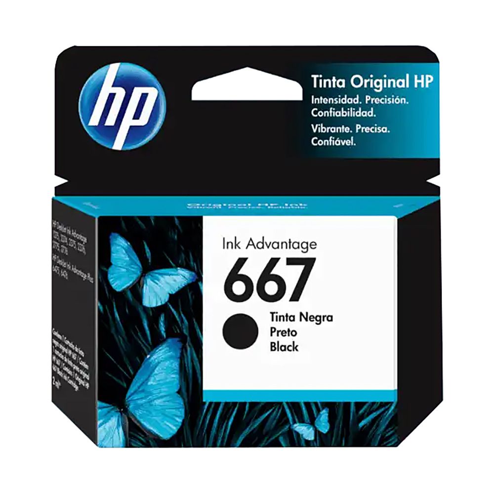 HP Inkjet Cartridge  #667 Black          3YM79AL