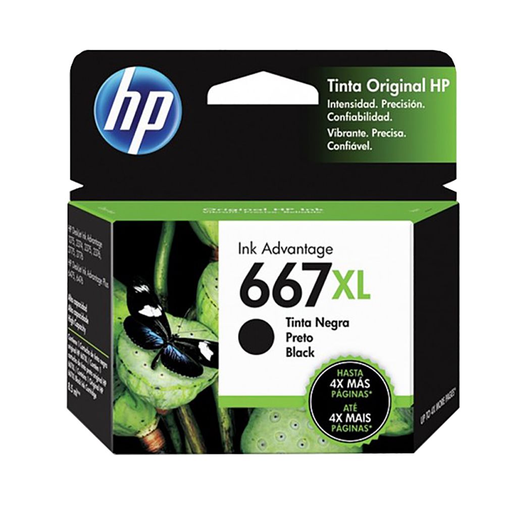 HP Inkjet Cartridge  #667XL Black          3YM81AL