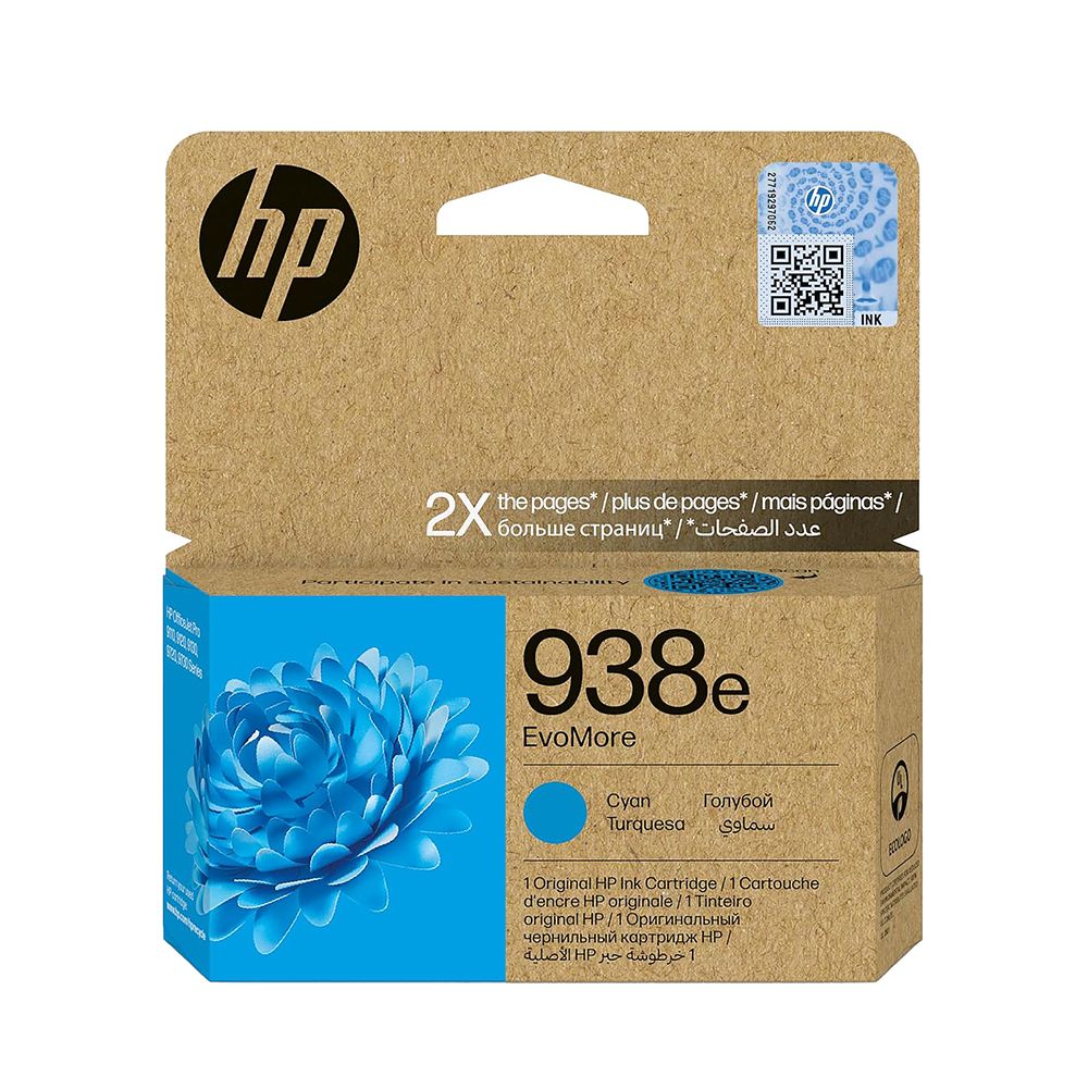 HP Officejet Cartridge #938e Cyan XL EvoMore          4S6X9PL