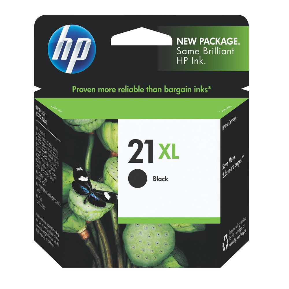 HP Inkjet Cartridge #21XL   Black   C9351CL