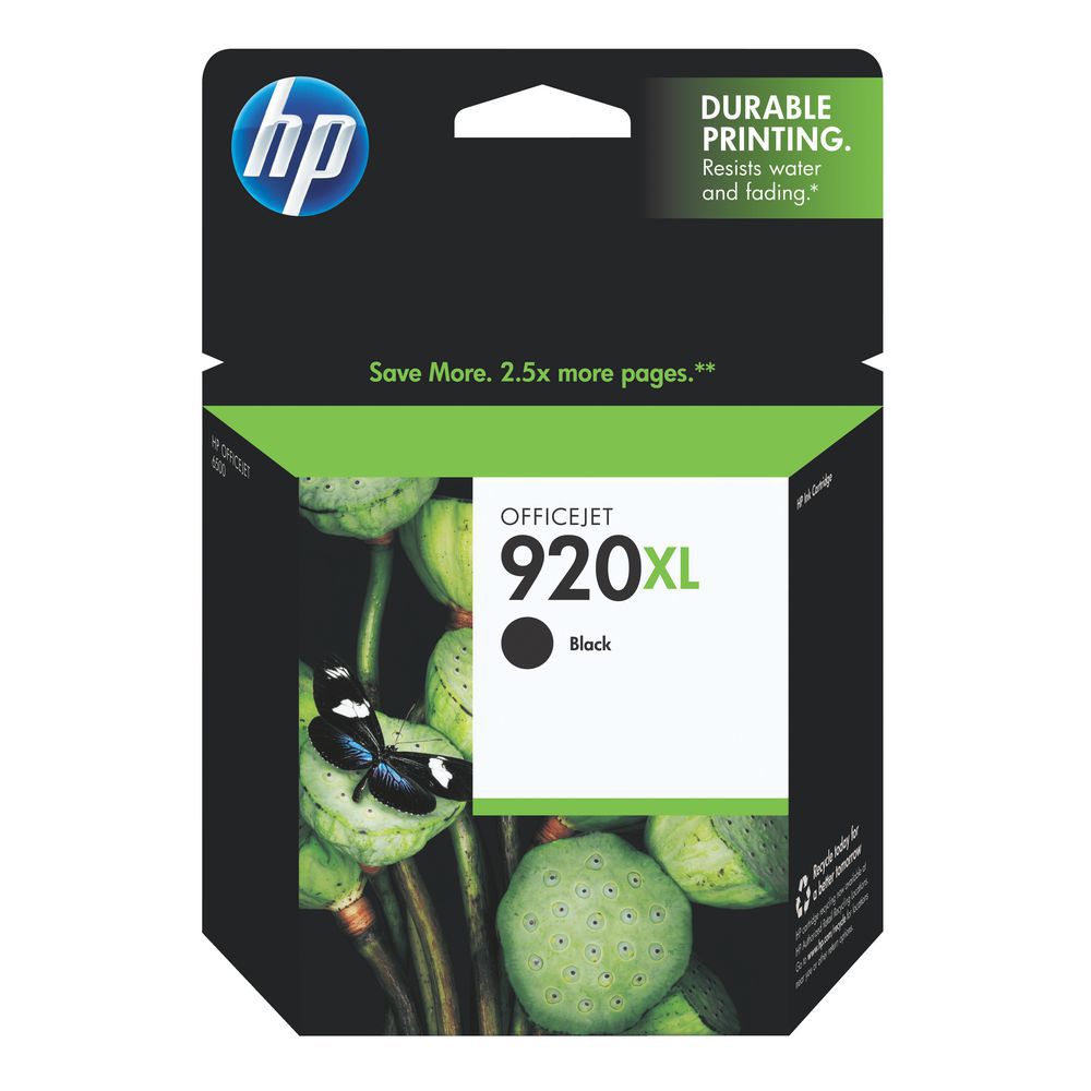 HP Officejet Cartridge  #920XL    Black    CD975AL