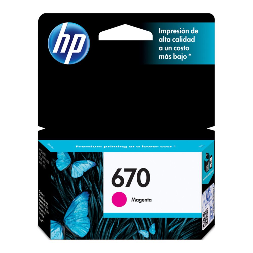 HP Inkjet Cartridge #670   Magenta   CZ115AL
