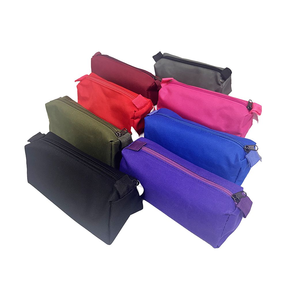 Brons Single Pocket Pencil Case Assorted Solid Colours BR-3020