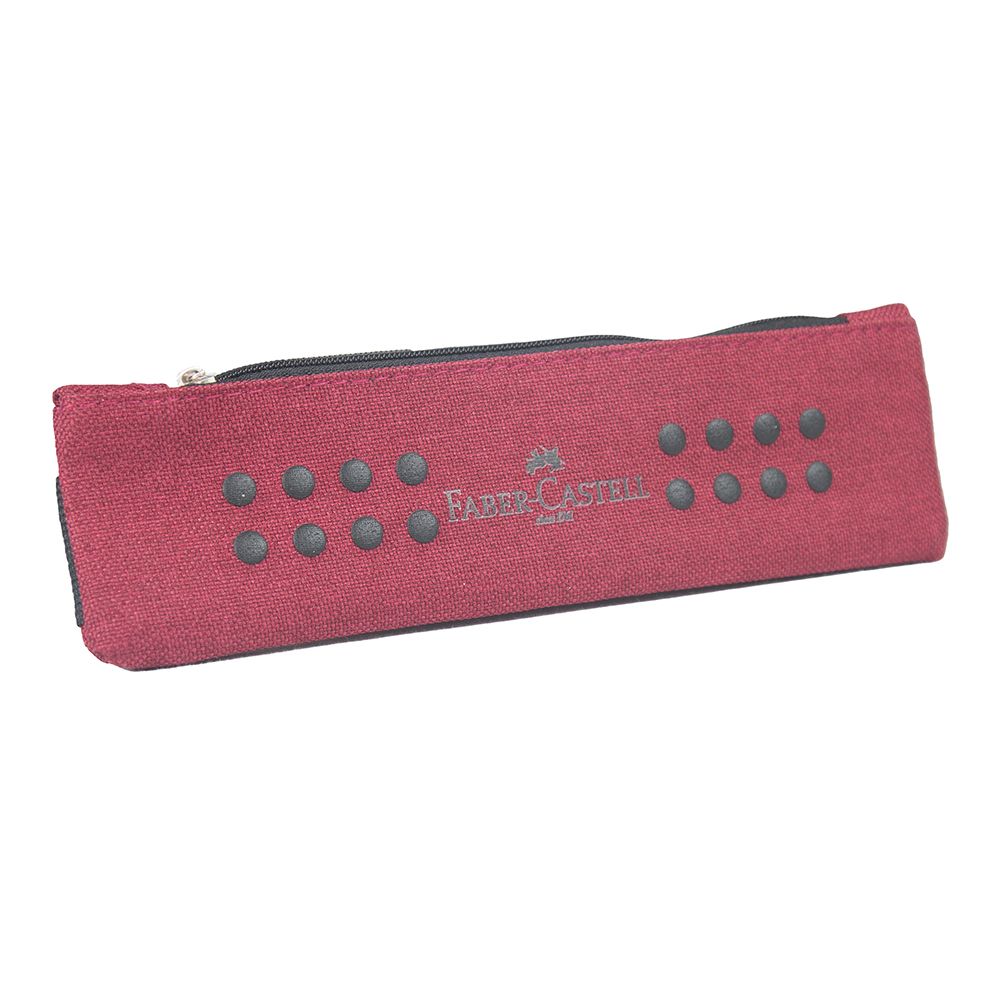 Faber Castell Pencil Case Marsala-Red w/tablet strap  573122