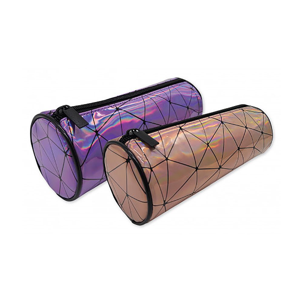 TIGER Cylindrical Holographic Pencil Case Assorted 302494
