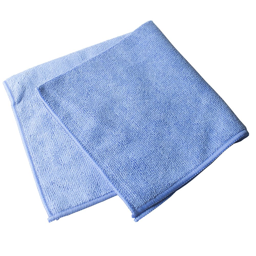 Microfiber Cloth 16 in x 16 in  Blue   BL40300