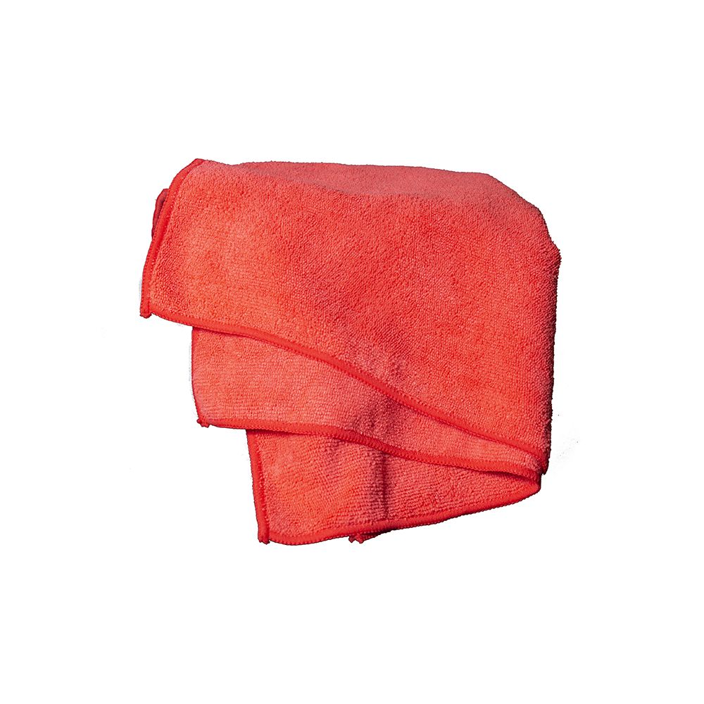 Microfiber Cloth 16 in x 16 in  Red    RD40300