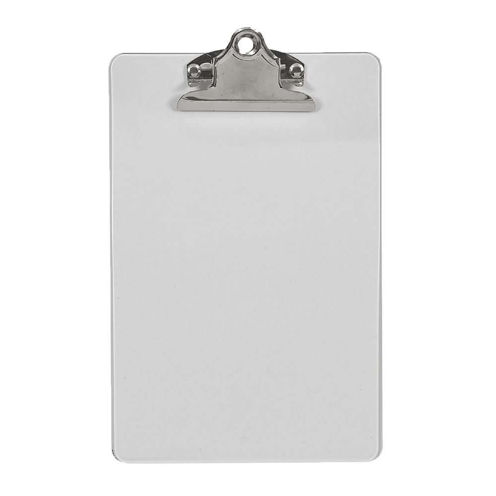 Merangue Clear Plastic Clipboard 6 x 9 inches  1020-1591-00