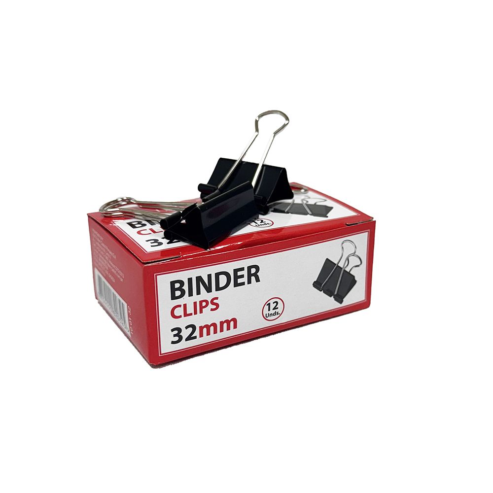 Faber Castell Binder Clips 32mm Black 100132 BCB-032