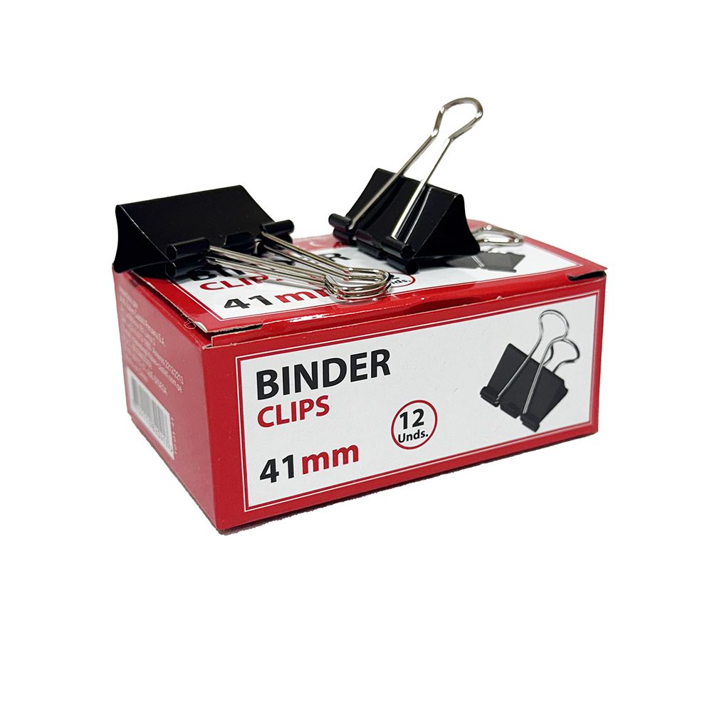 Faber Castell Binder Clips 41mm Black 100141 BCB-041
