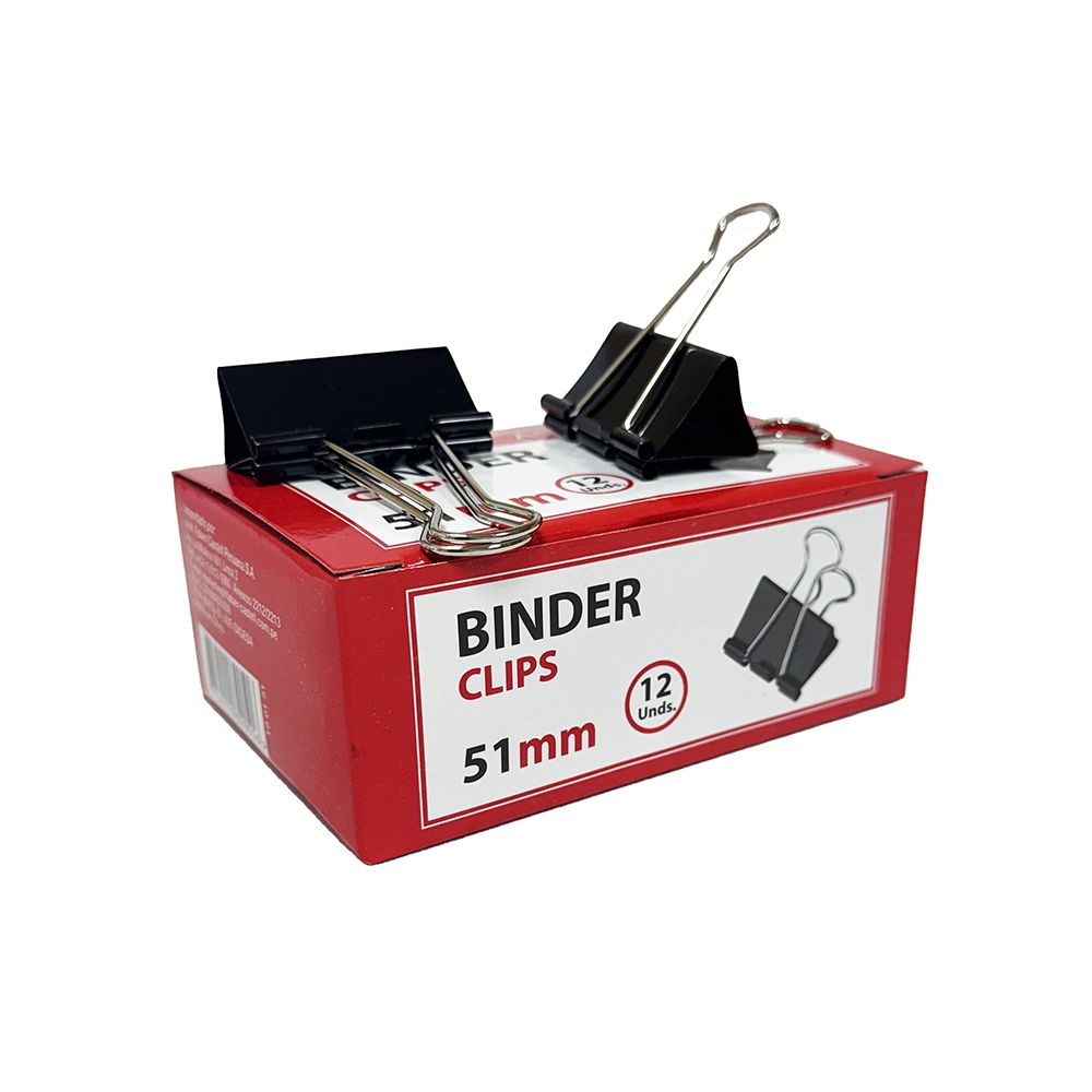 Faber Castell Binder Clips 51mm Black 100151 BCB-051