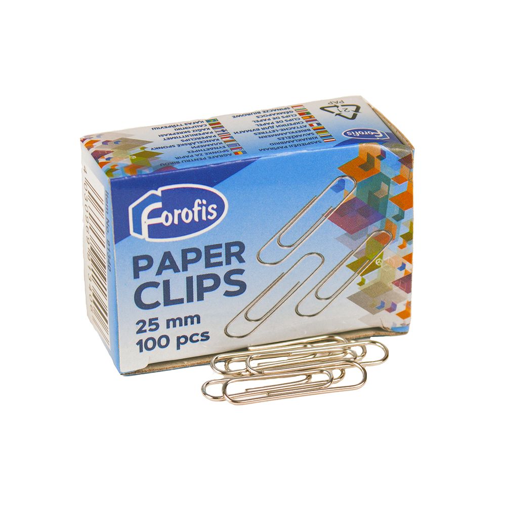 Forofis Paper Clip 25mm (1inch ) Round 91340