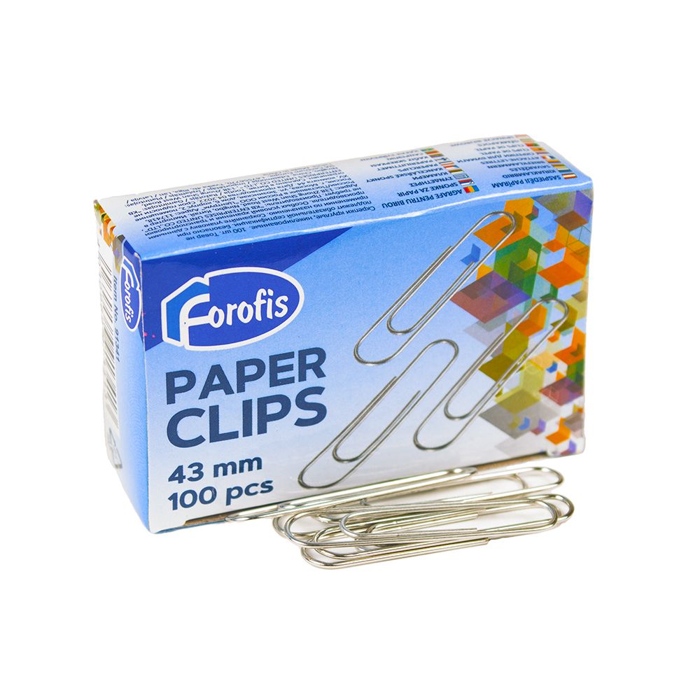 Forofis Paper Clip 43mm (1.7 inch ) Round 91341