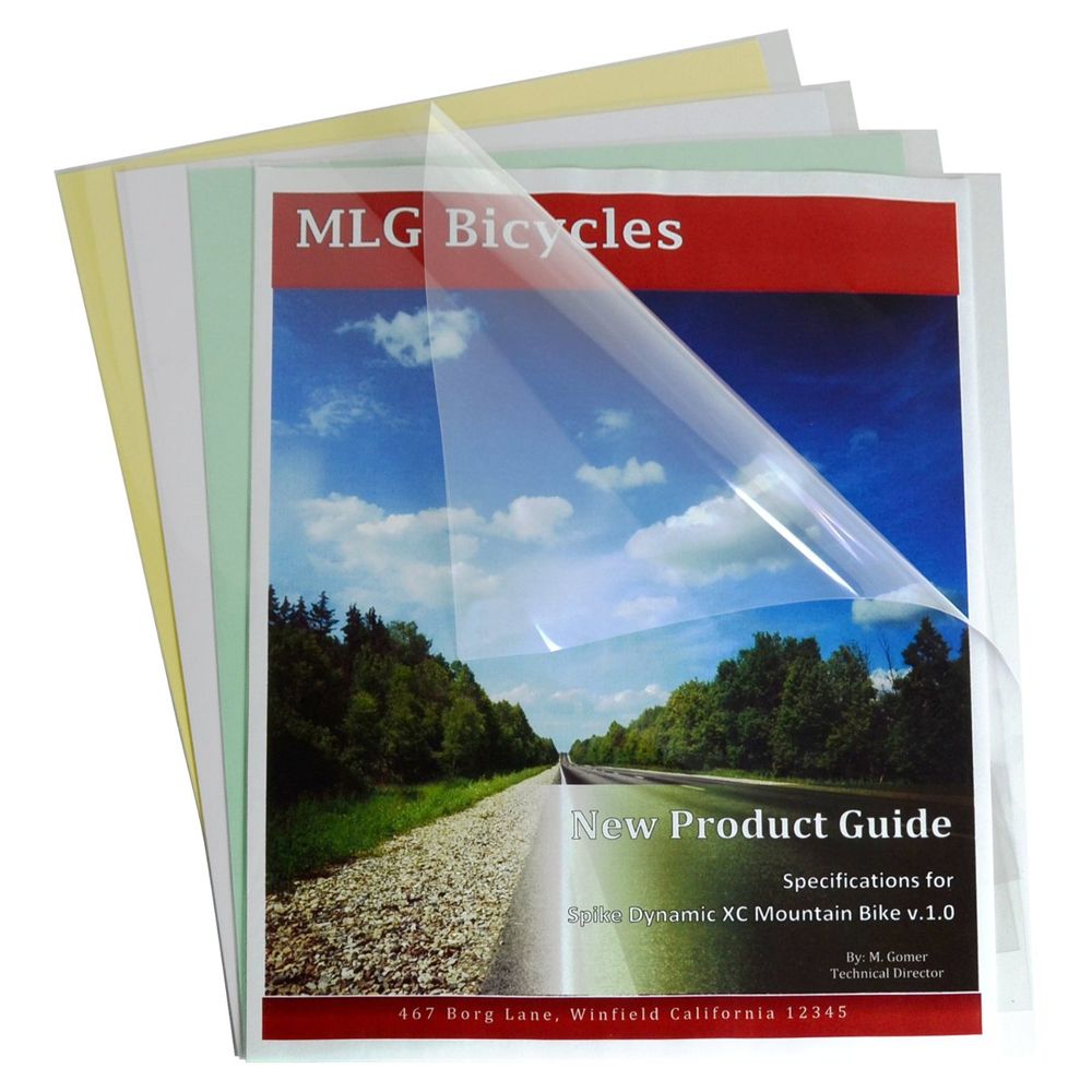 C-Line Report Cover Letter Size Clear         31347