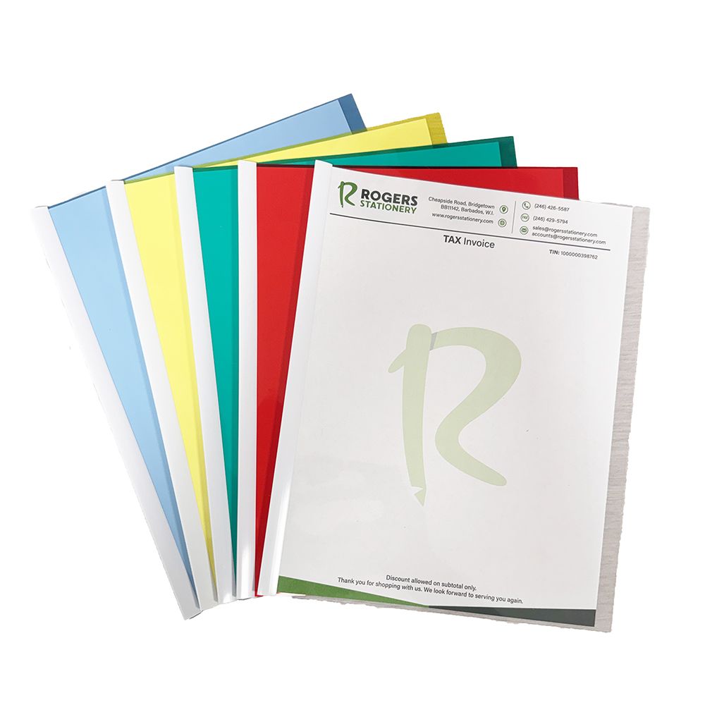 C-Line Report Cover Letter Size Assorted with Binding Bar        32550