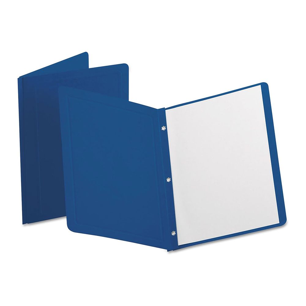 Esselte Report Cover Letter Size Dark Blue Panel & Border 52538EE ea