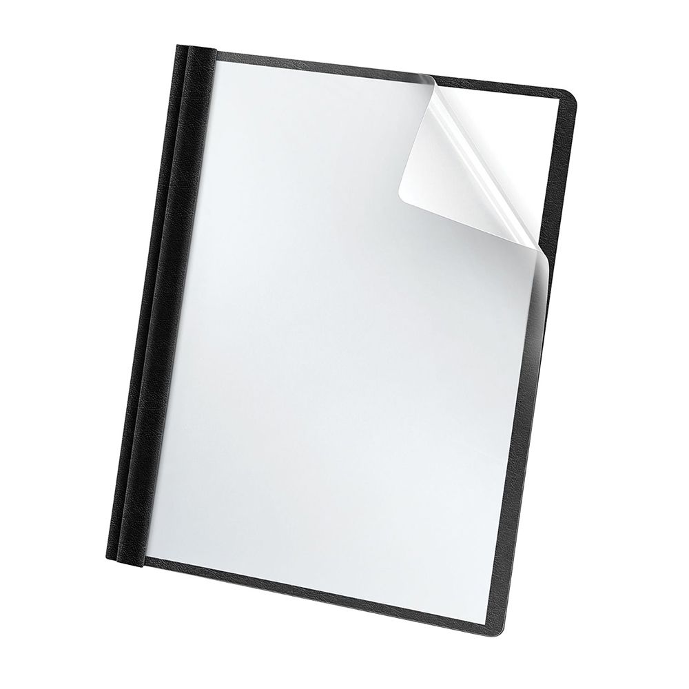 Esselte Report Cover  Letter Size Black w/Clear Front 55806EE