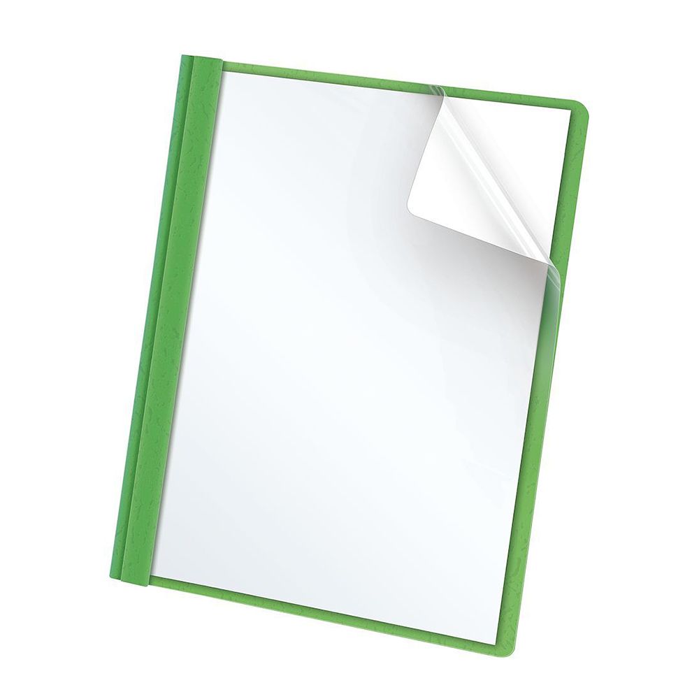 Esselte Report Cover  Letter Size Green w/Clear Front 55807EE