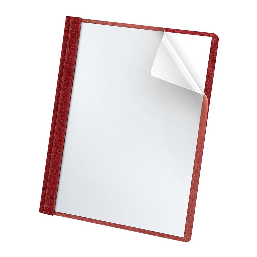 Esselte Report Cover  Letter Size Red w/Clear Front 55811EE
