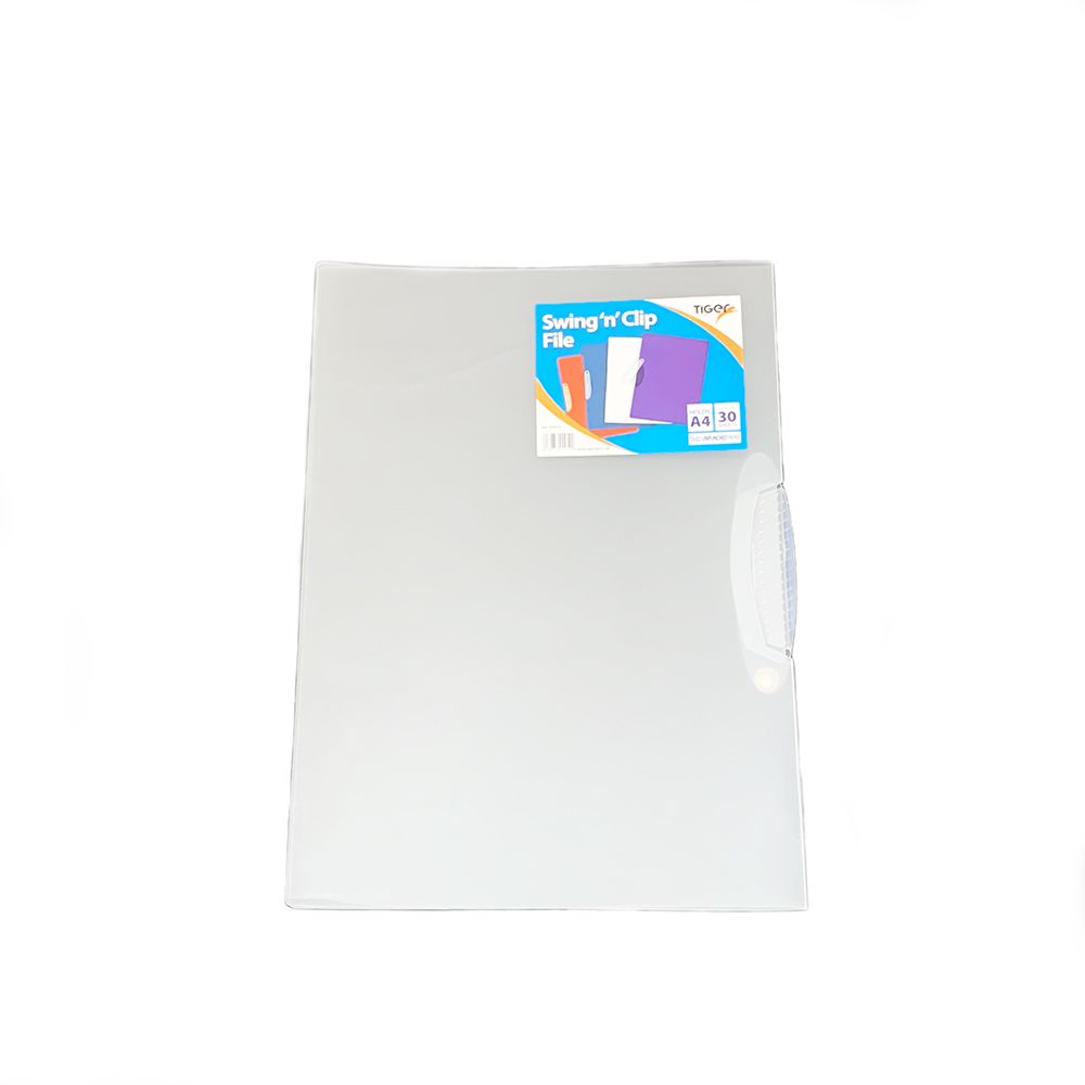 Tiger Report Cover with Swing Clip A4 Assorted Colours   300919