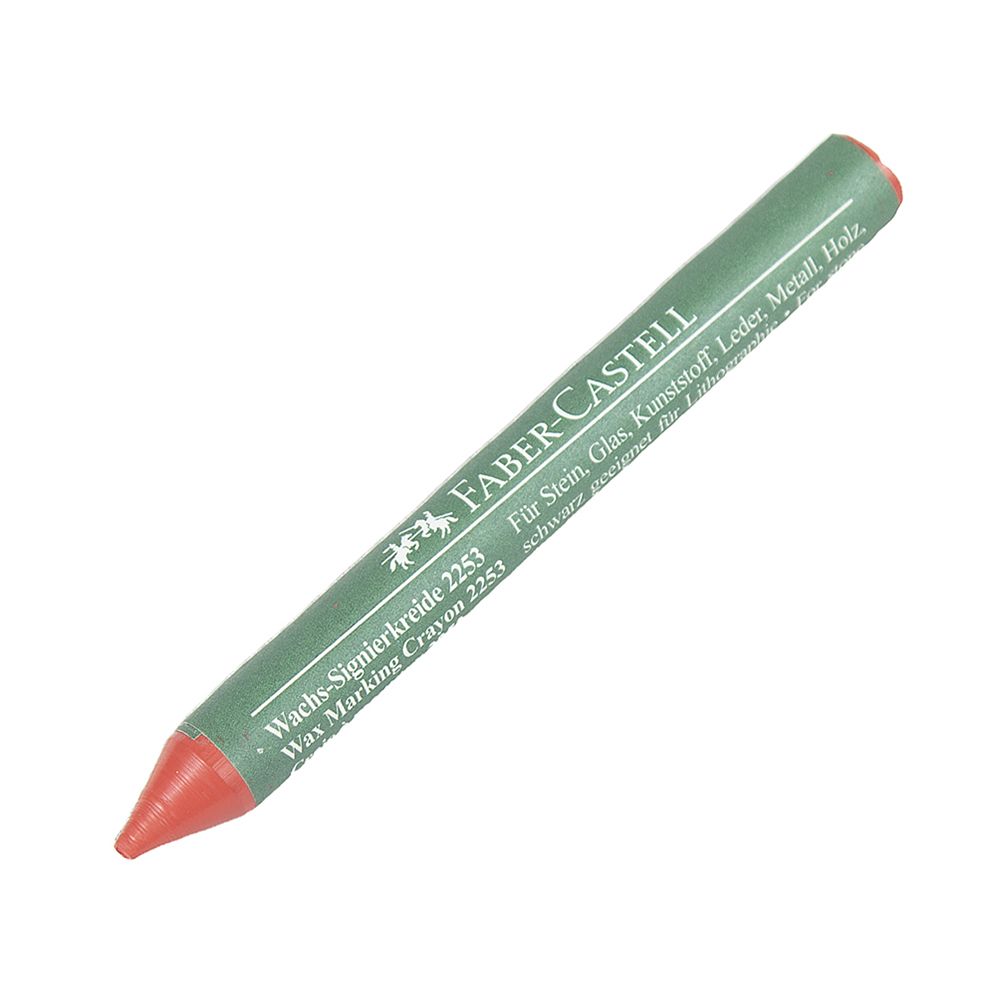 Faber Castell Wax (Lumber) Marking Crayon Red      122202