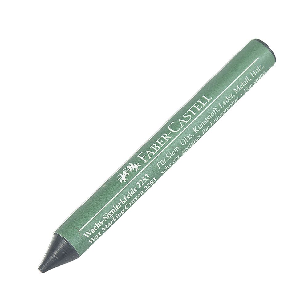 Faber Castell Wax (Lumber) Marking Crayon Black      122299