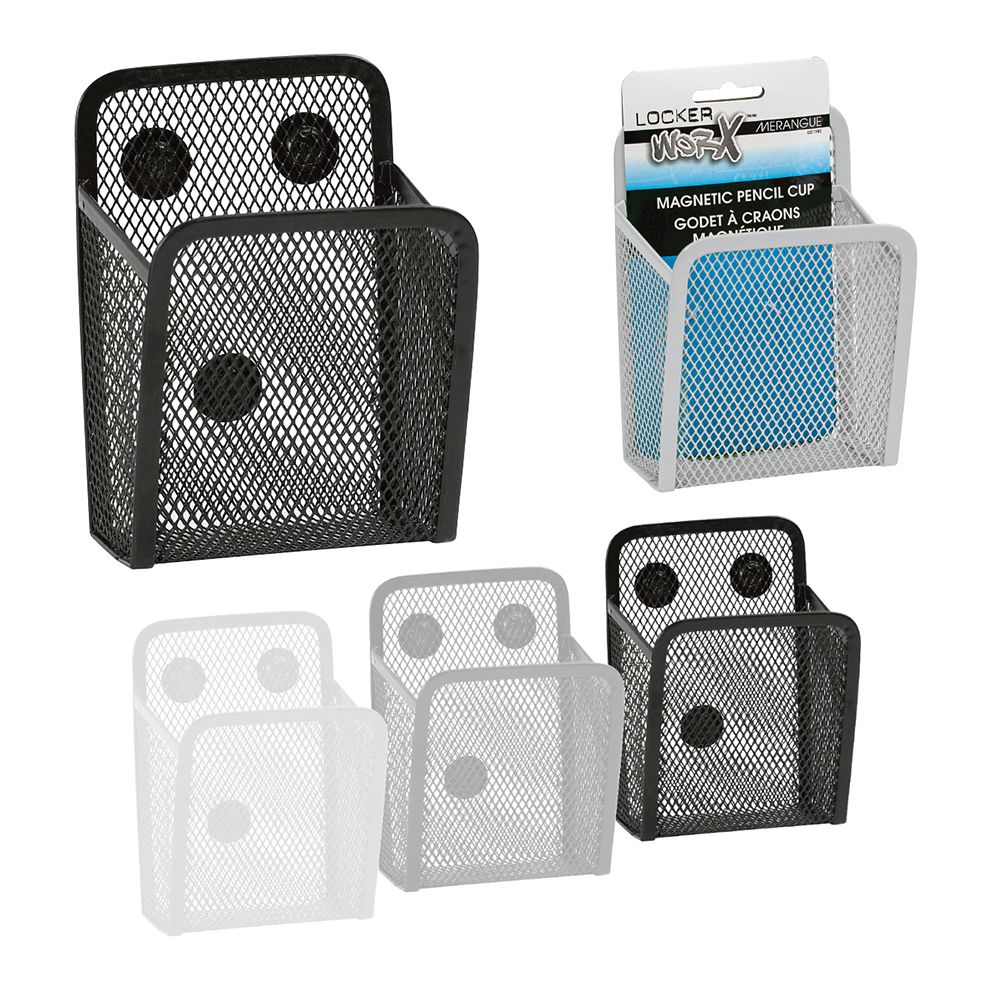 Merangue Magnetic Assorted Mesh Pencil Cup   1018-3041 ea