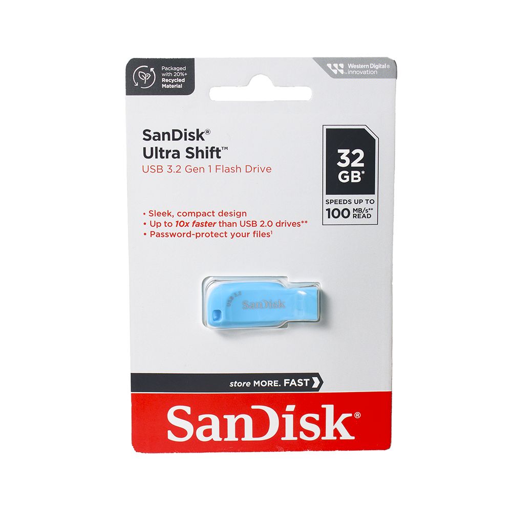 Sandisk Ultra Shift Flash Drive USB 3.2 32GB SDCZ410-032GB-G46BB