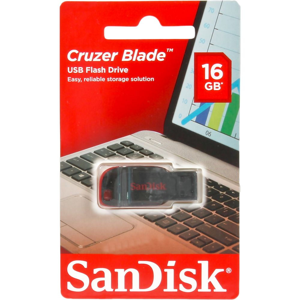 SanDisk Cruzer Blade Flash Drive USB 2.0 16GB  SDCZ50-01