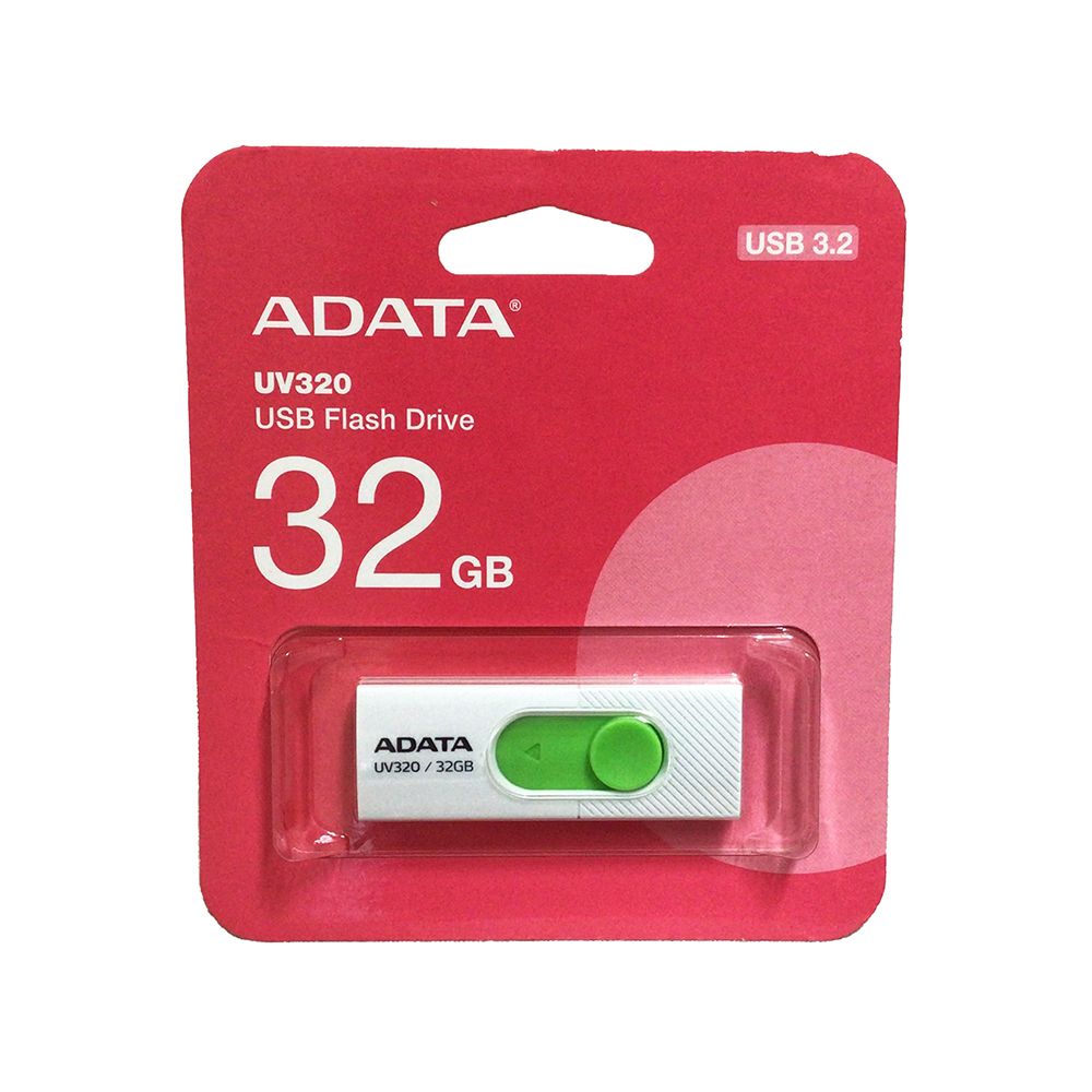 Adata Flash Drive  UV320  32GB  3.2 USB  White & Green