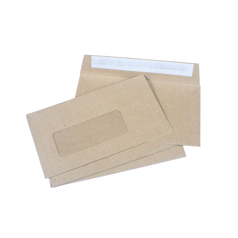 Envelope Window  3 5/8 in x 6 1/2 in  (92 x 165)  Peel & Stick Manilla