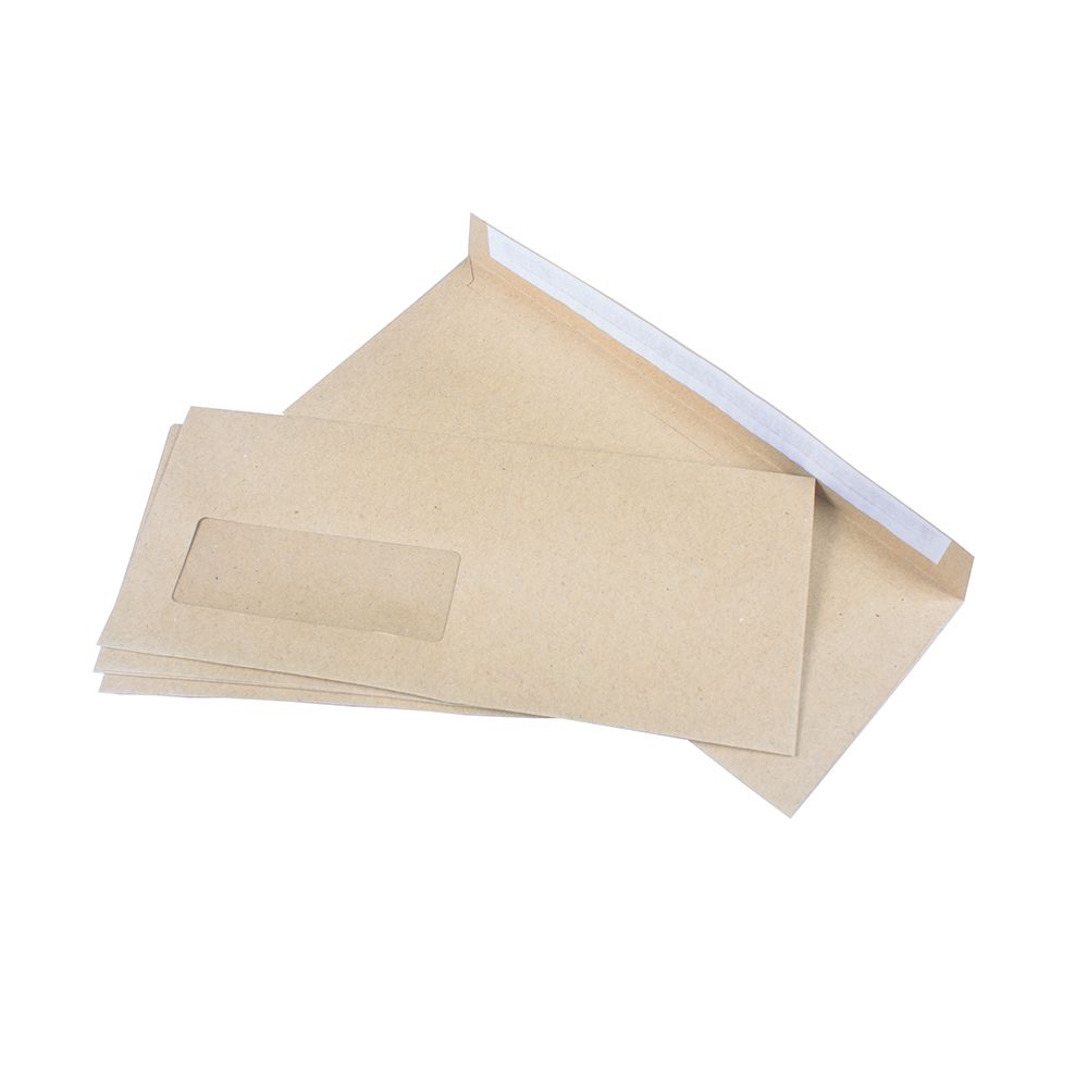 Envelope Window  4 1/4 in x 9 1/2 in (108 x 241)  Peel & Stick Manilla
