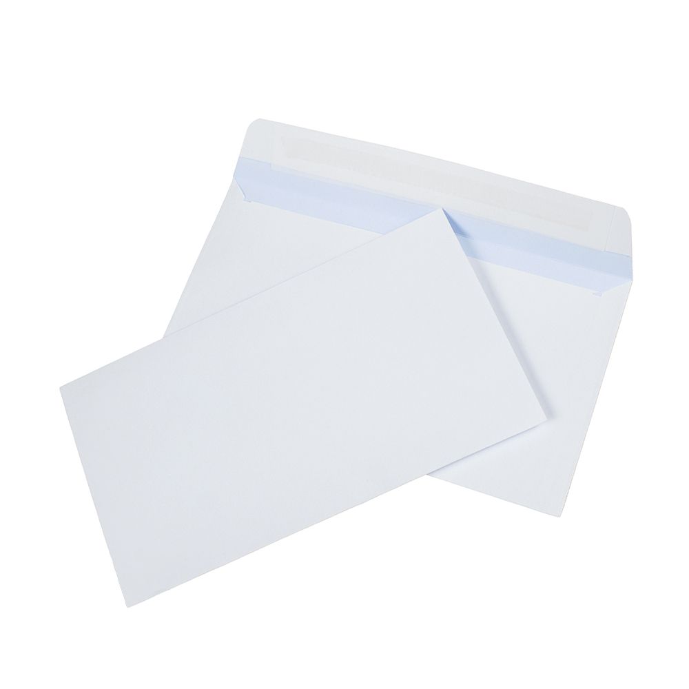 Envelope  3 5/8 in x 6 1/2 in  (92 x 165)  Peel & Stick White