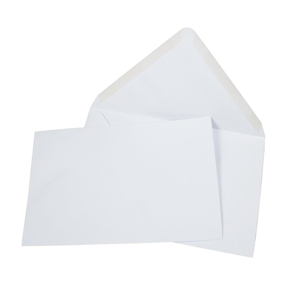Envelope  5 in x 7 3/4 in (127 x 197)  Gummed White