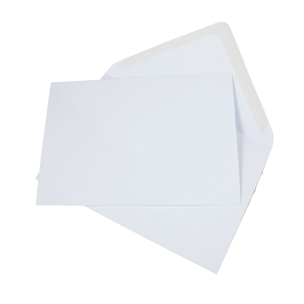 ENVELOPE  5 1/2 in x 7 7/8 in  D&B Gummed White