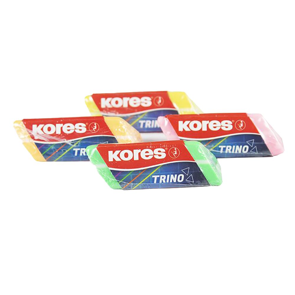 Kores Trino Eraser Pencil  Neon        40503