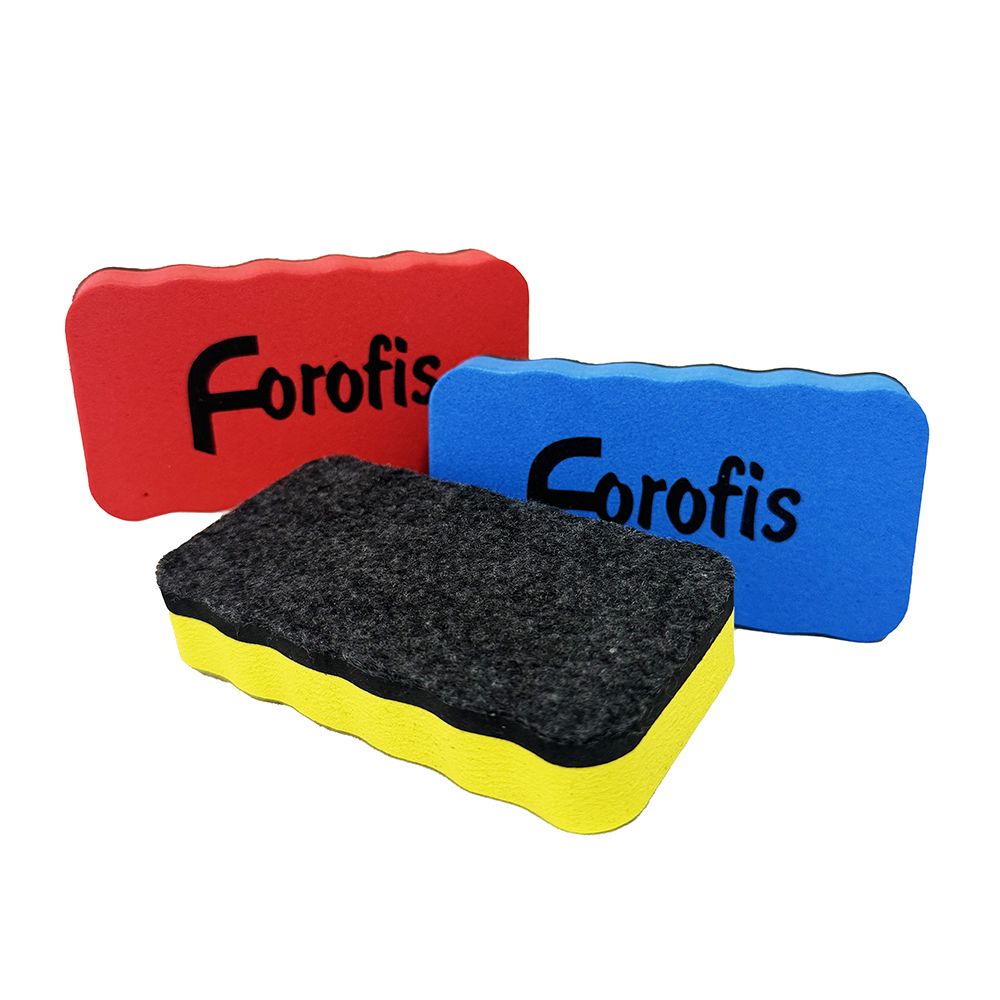 Forofis Magnetic Whiteboard Eraser Assorted Colours 91258 ea