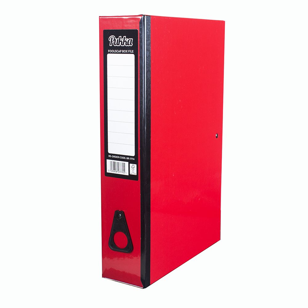 Pukka Brights File Box Red Legal Size BR-7774