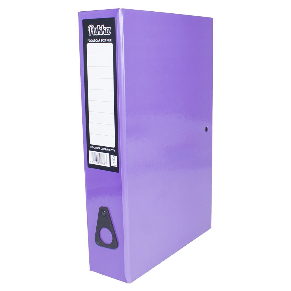 Pukka Brights File Box Purple Legal Size BR-7778