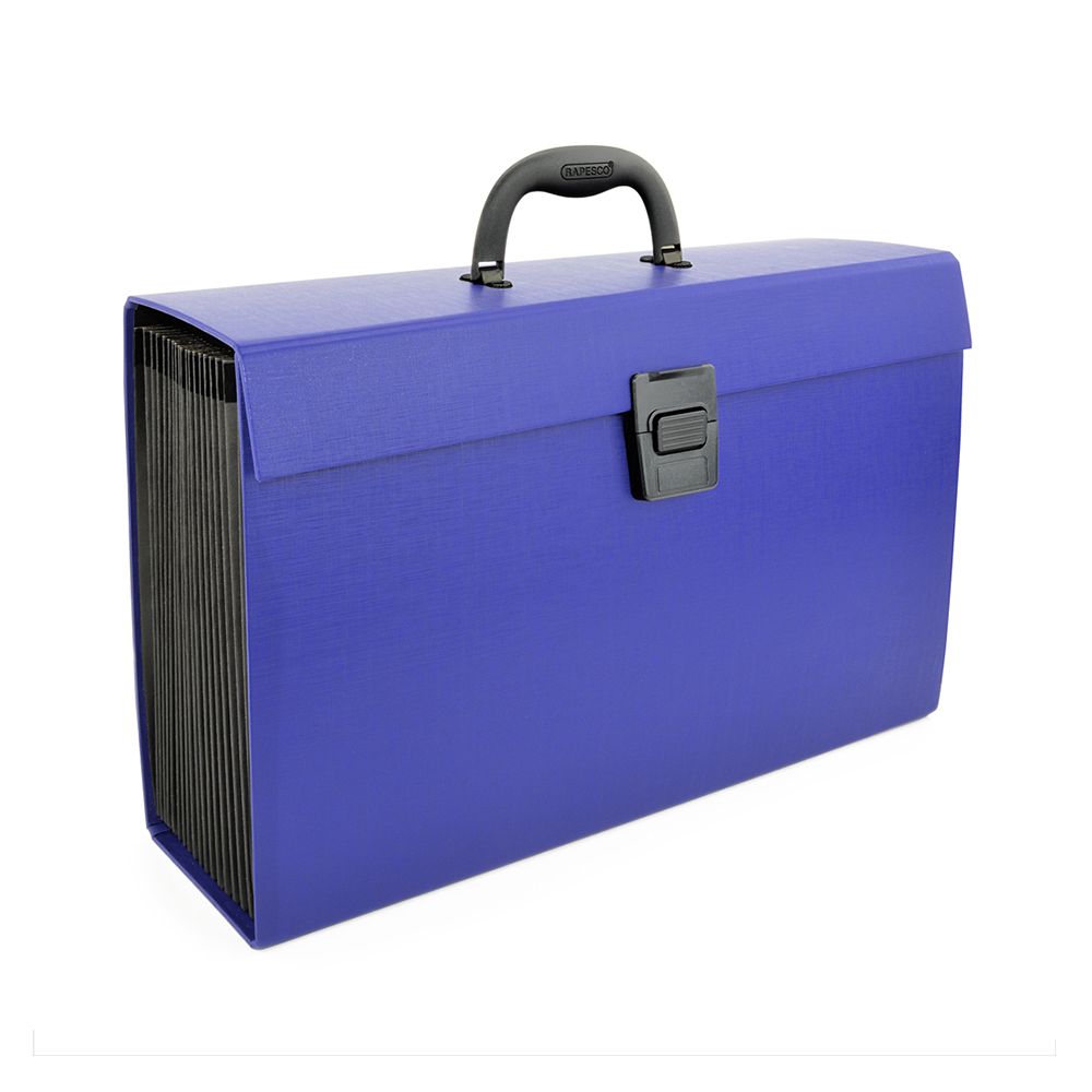 Rapesco Supafile 13 Pocket Expanding File A4+ Blue 1553