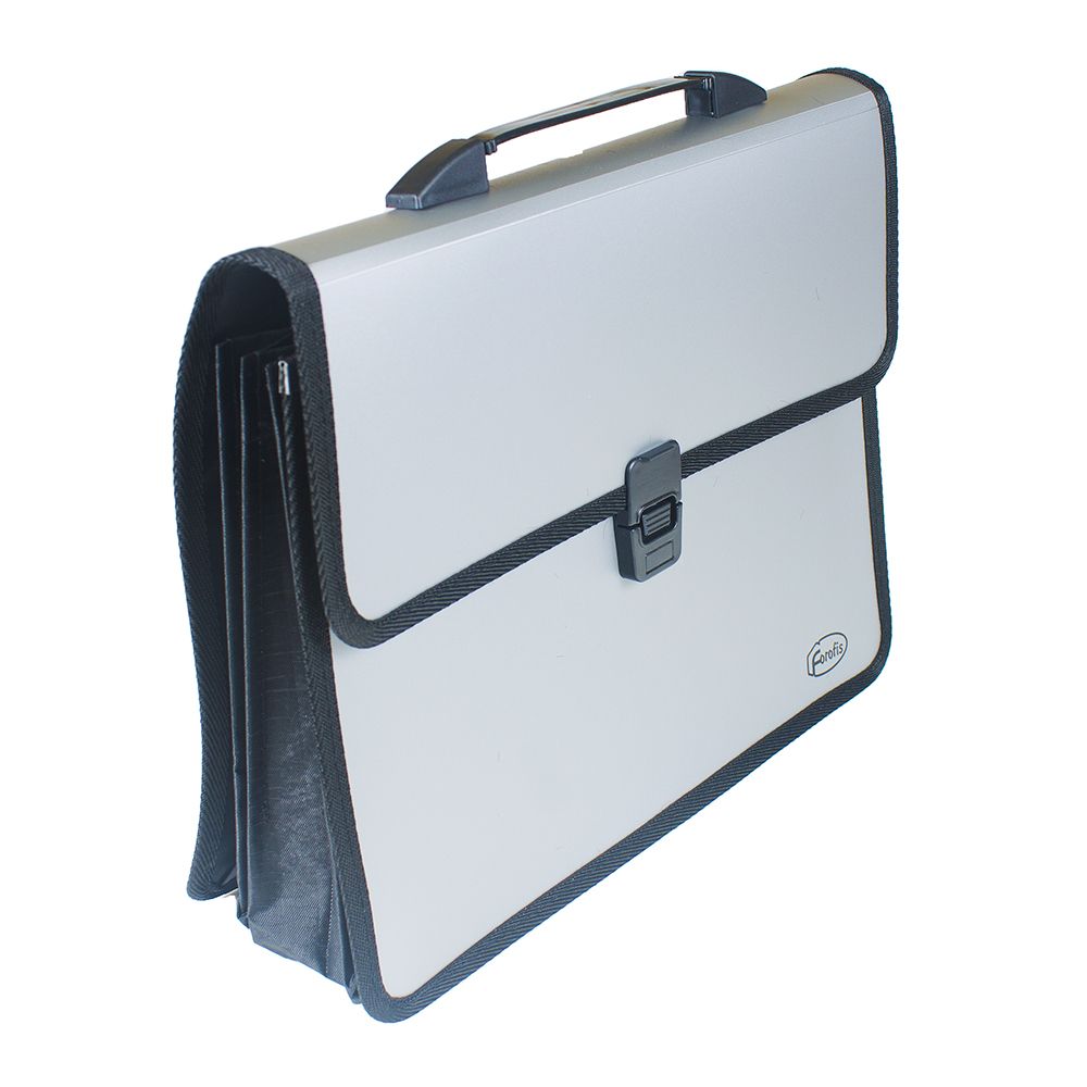 Forofis Expanding File A4  4 Section w/Handle & Clasp   91182