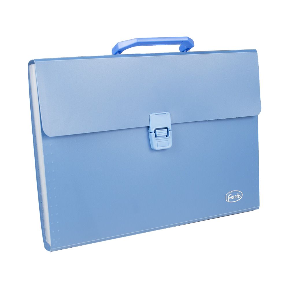 Forofis Expanding File Blue 12 Sections w/Handle/Lock  91186