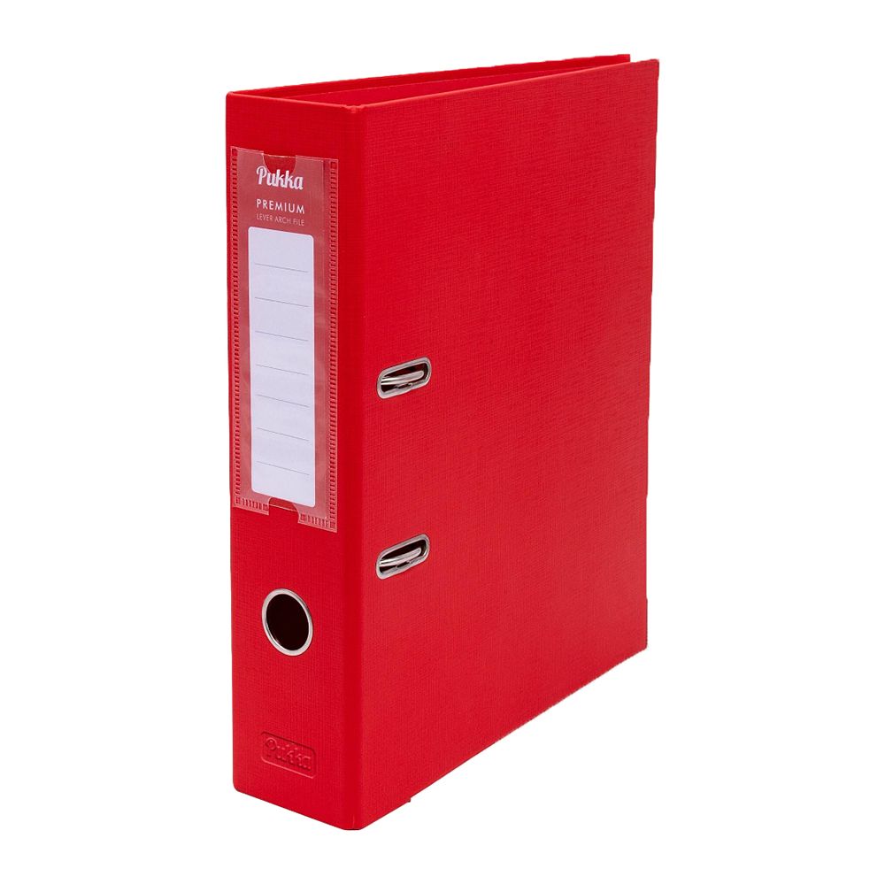 Pukka Polypropylene Lever Arch File  A4 Red  9713-PPF