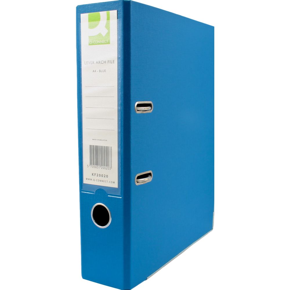 Q-Connect Lever Arch File A4 PolyPropylene Blue KF20020