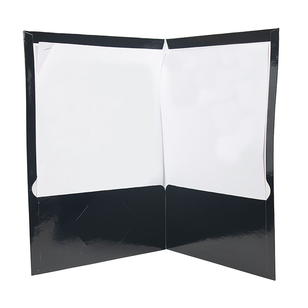 Esselte Portfolio File  Letter Size Shiny Black       51706