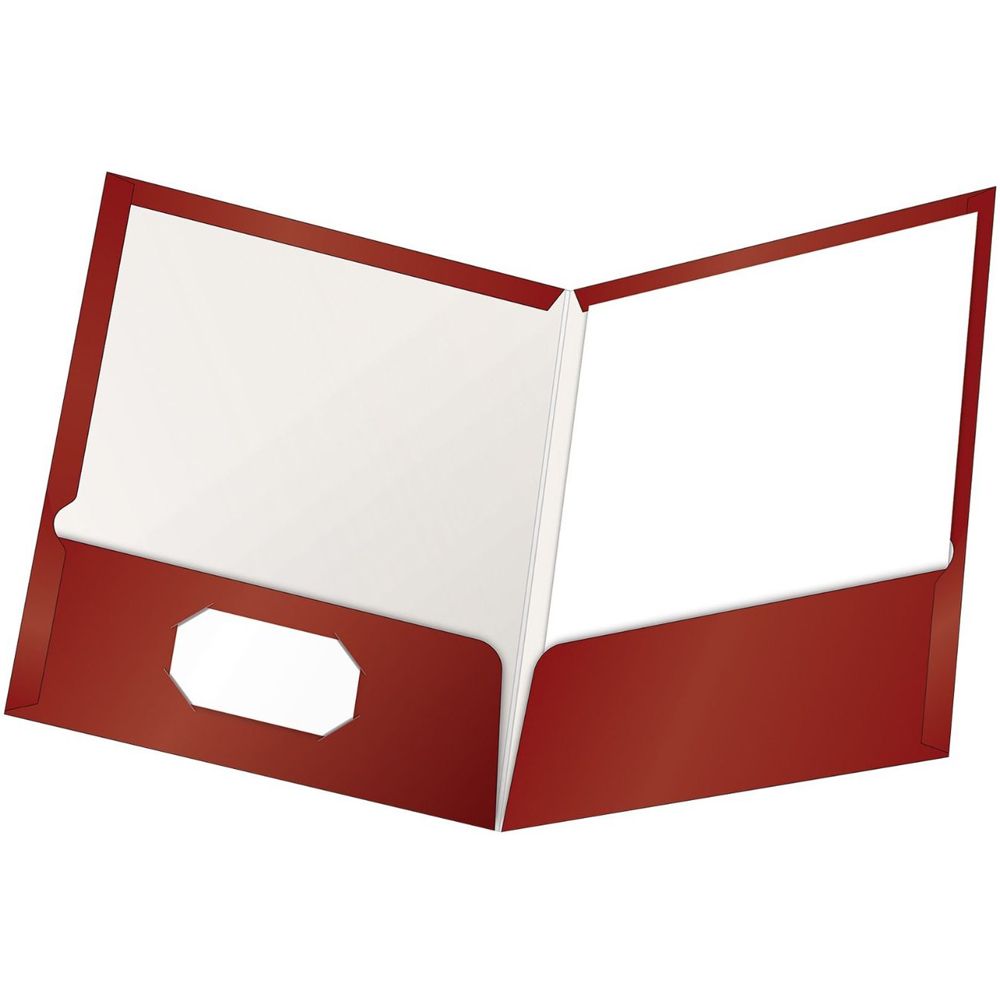 Esselte Portfolio File  Letter Size  Shiny Maroon       51718